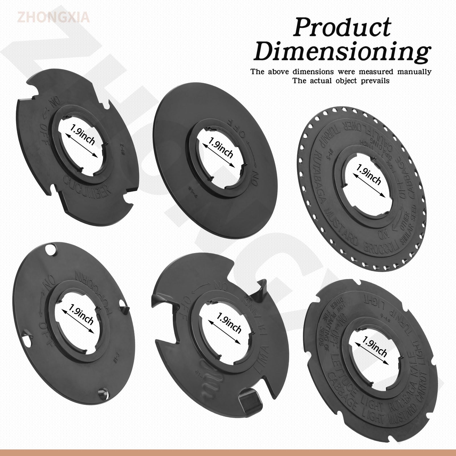 ZHONGXIA blank customizable seed plate ready for adaptation.