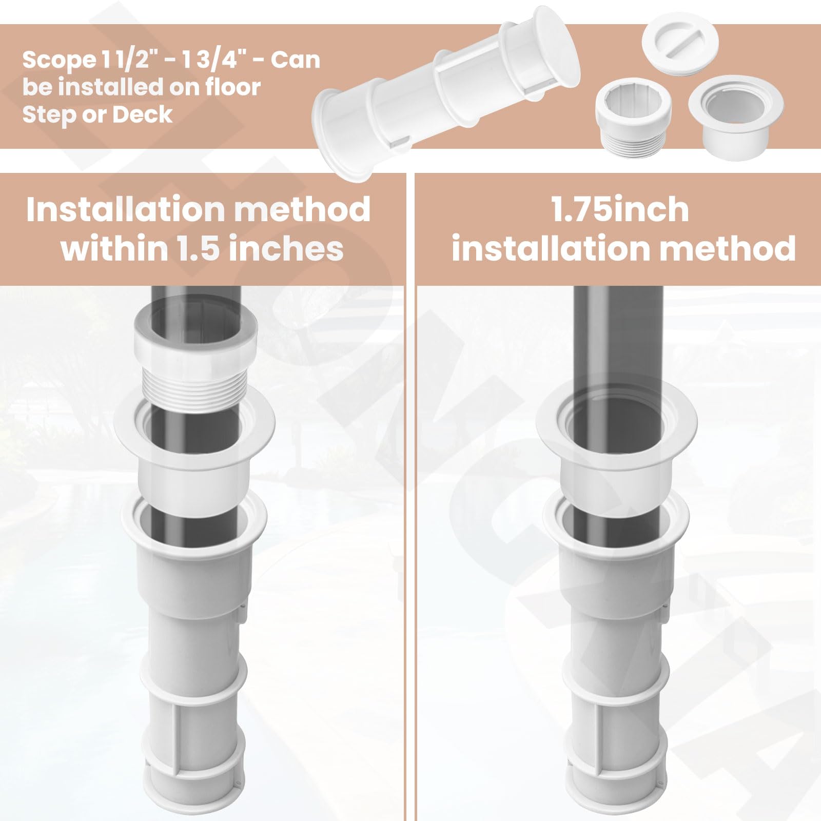 ZHONGXIA US105 easy installation for rapid patio setups