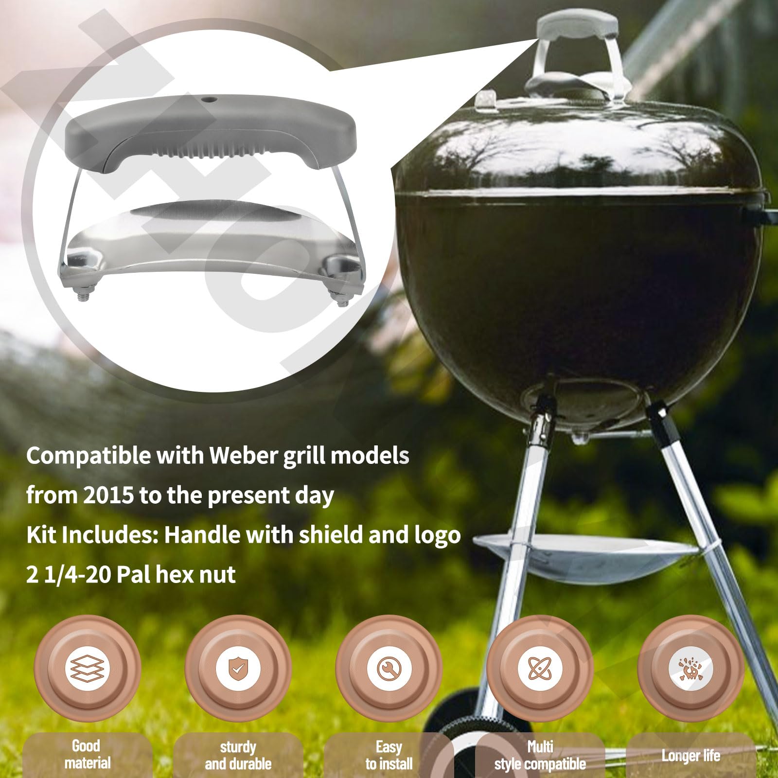 ZHONGXIA two-hole lid compatibility visual shows durable, heat-resistant handle.