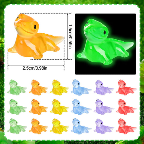 Glow lizard miniatures by ZhouBoat for dollhouses and night displays.