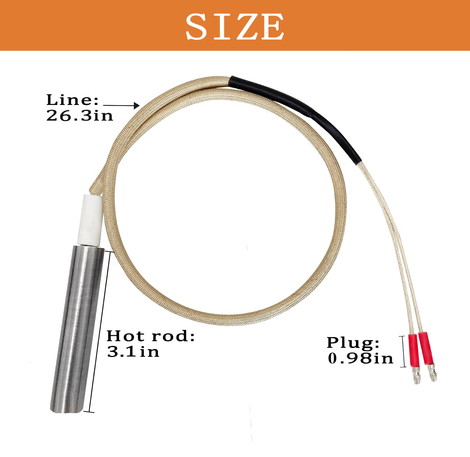 ZHOUWHJJ igniter installed in bottom firepot for reliable flame start.