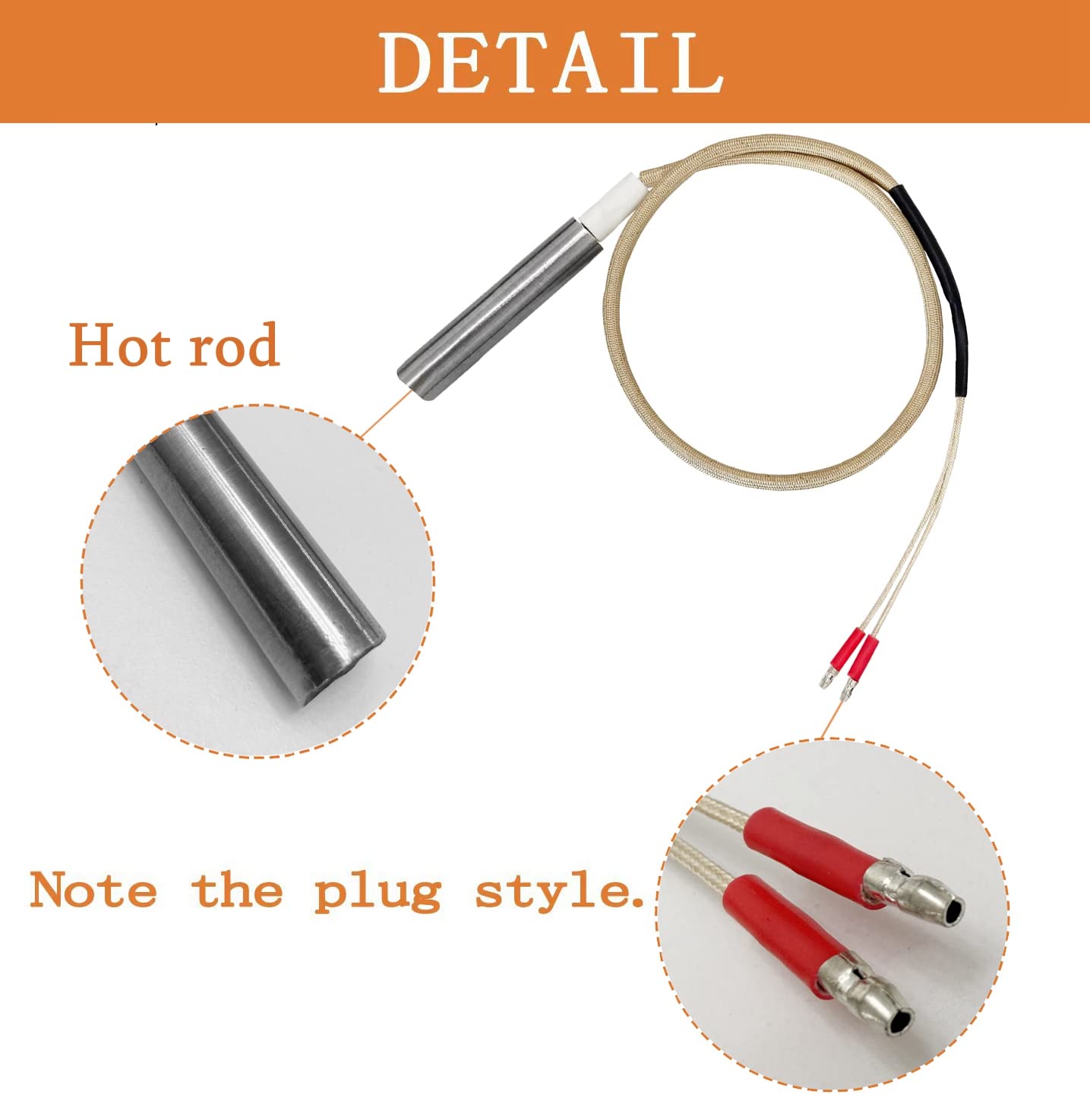 ZHOUWHJJ closeup of heating element showing durable construction.