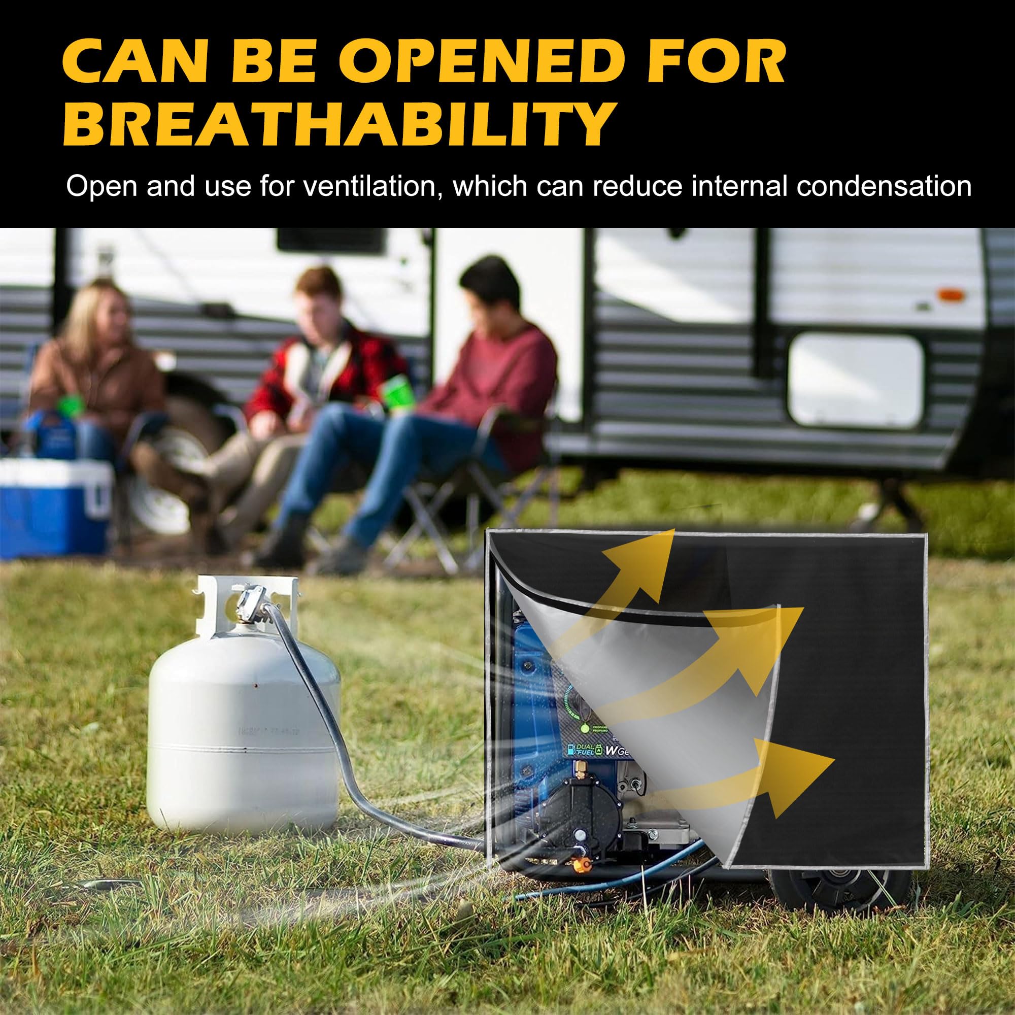 Zhouzhou generator cover fits 26x20x20 inches for portable generators.