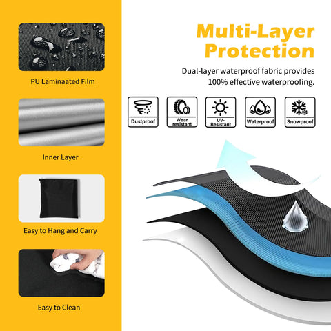 Zhouzhou generator cover with Velcro closure for quick on/off.