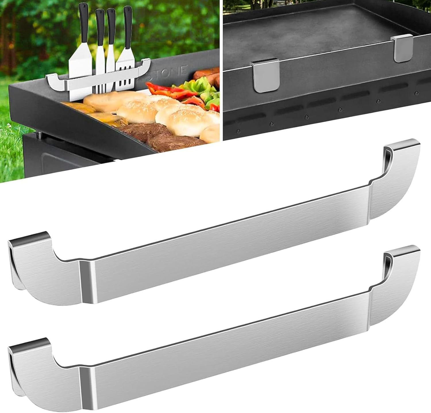 ZHSX 10-inch griddle spatula holder with magnetic design keeps tools within reach