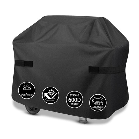 ZHSX 51-inch grill cover in heavy-duty waterproof fabric protects against rain and dust.