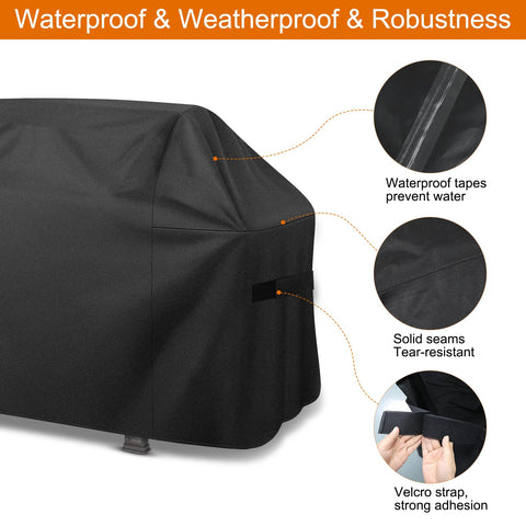 ZHSX dust-proof grill cover guarding against dust and cobwebs when stored.