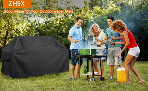 ZHSX grill cover easy-clean design simplifies maintenance after outdoor grilling.