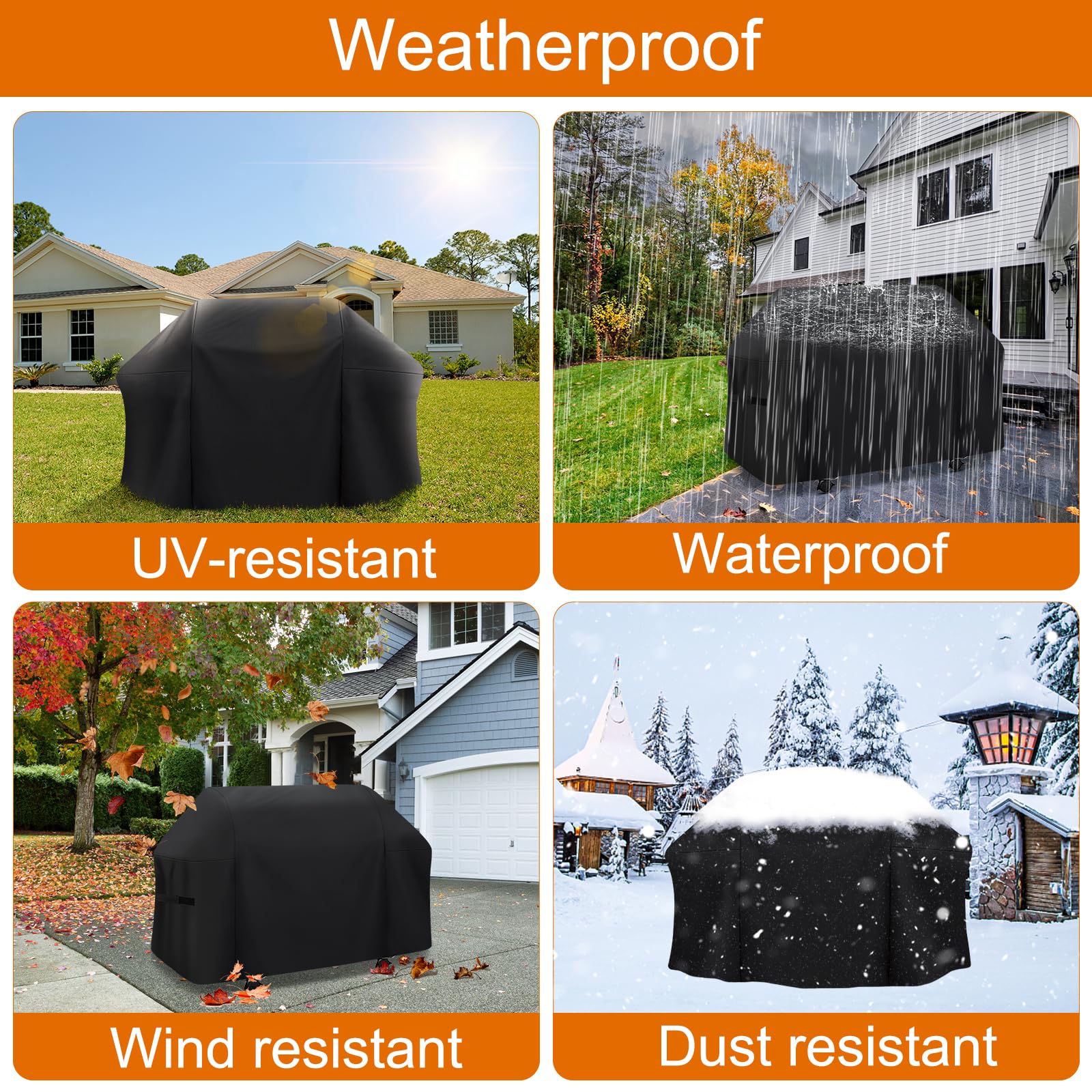 ZHSX thickened stitching and seal strip for lasting season-long use.