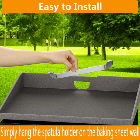 ZHSX stainless steel griddle tool rack keeps your grill area organized
