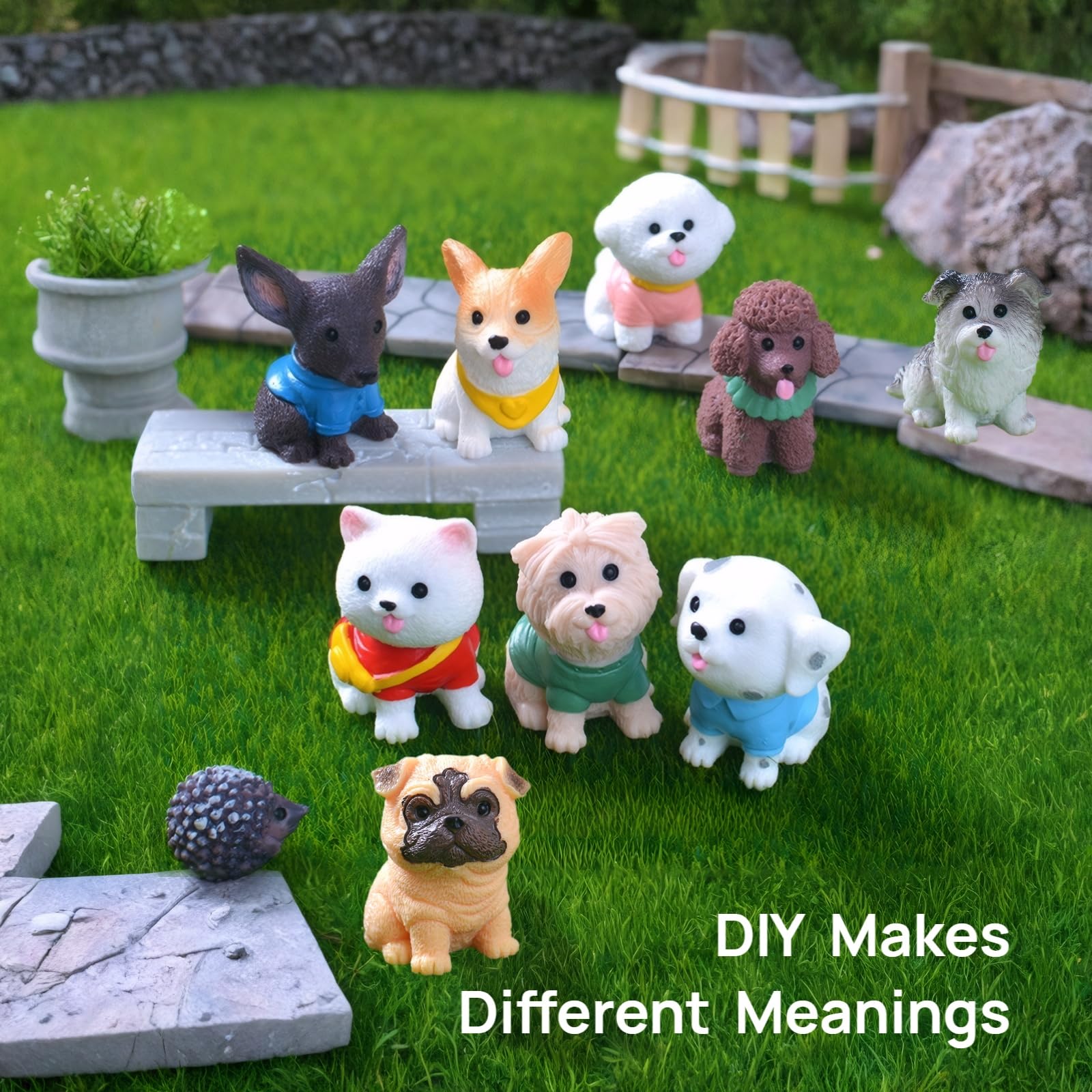 ZHUOAOO cake topper mini figurines provide cute celebratory accents