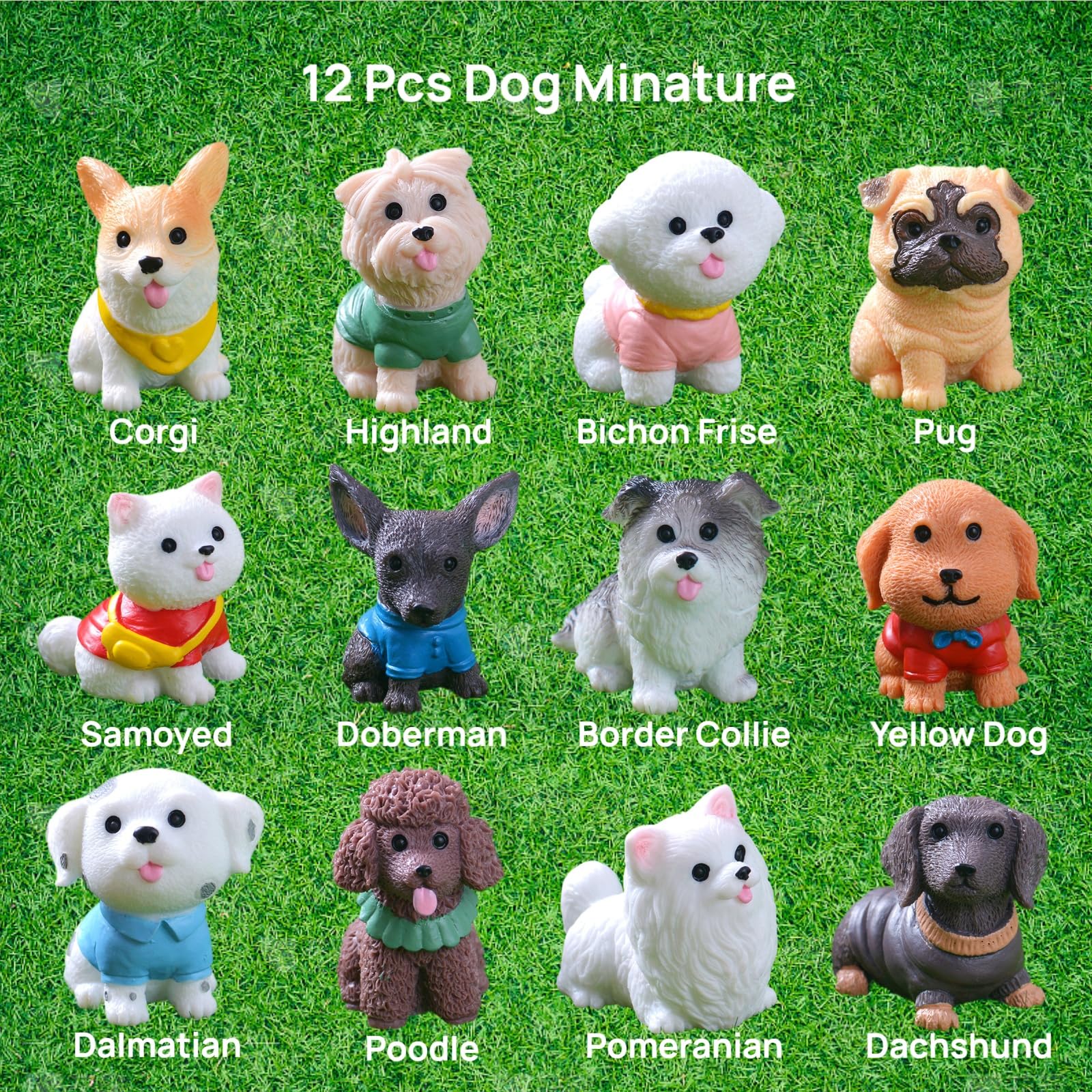 ZHUOAOO corgi resin dog figurine adds playful character to shelves