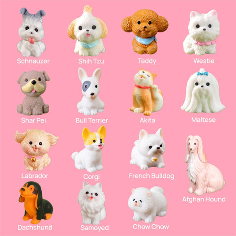 ZHUOAOO Corgi miniature resin figurine enhances shelves and fairy gardens.