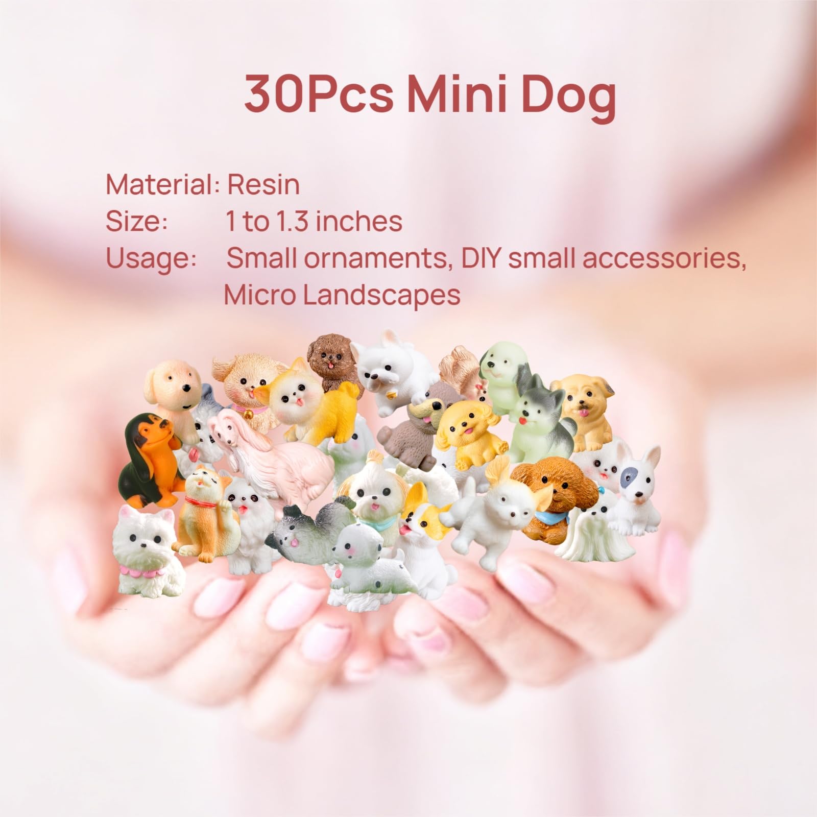 ZHUOAOO 30-piece set brings varied breed detail to indoor gardens.