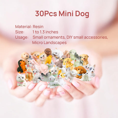 ZHUOAOO 30-piece set brings varied breed detail to indoor gardens.