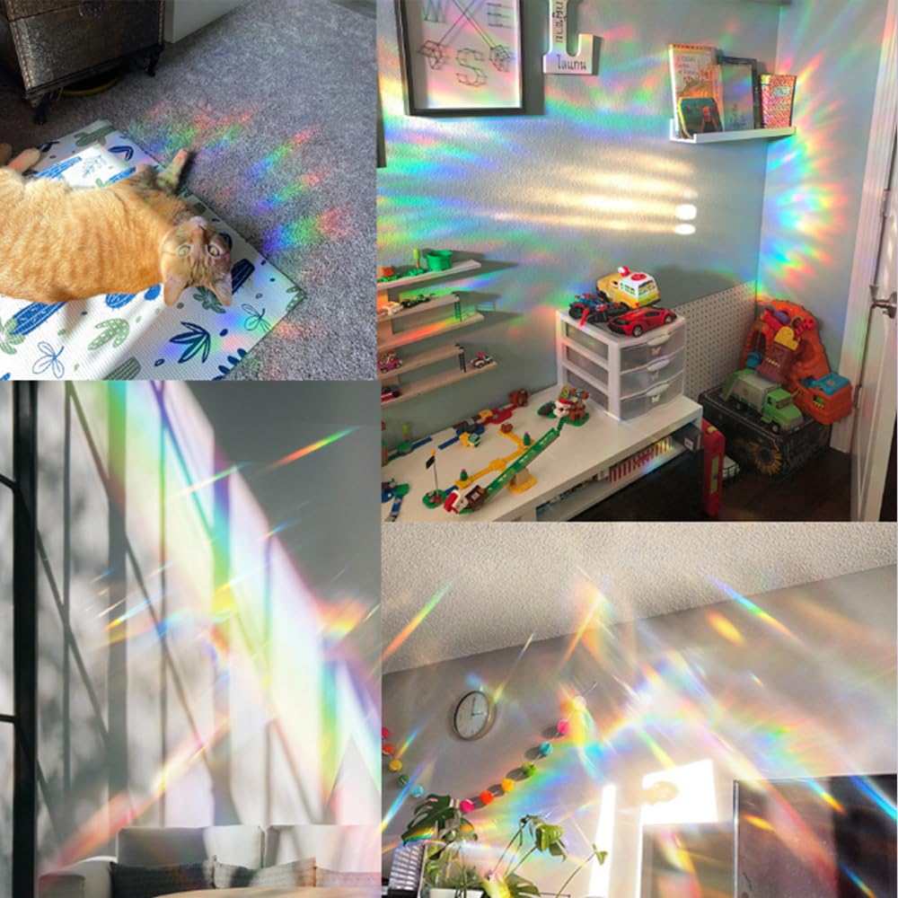Zhuoyaju living room and bedroom decor display with rainbow glow