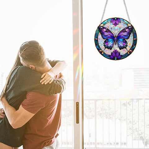 Zhuoyaju sun catcher with suction cups easy outdoor or indoor hanging