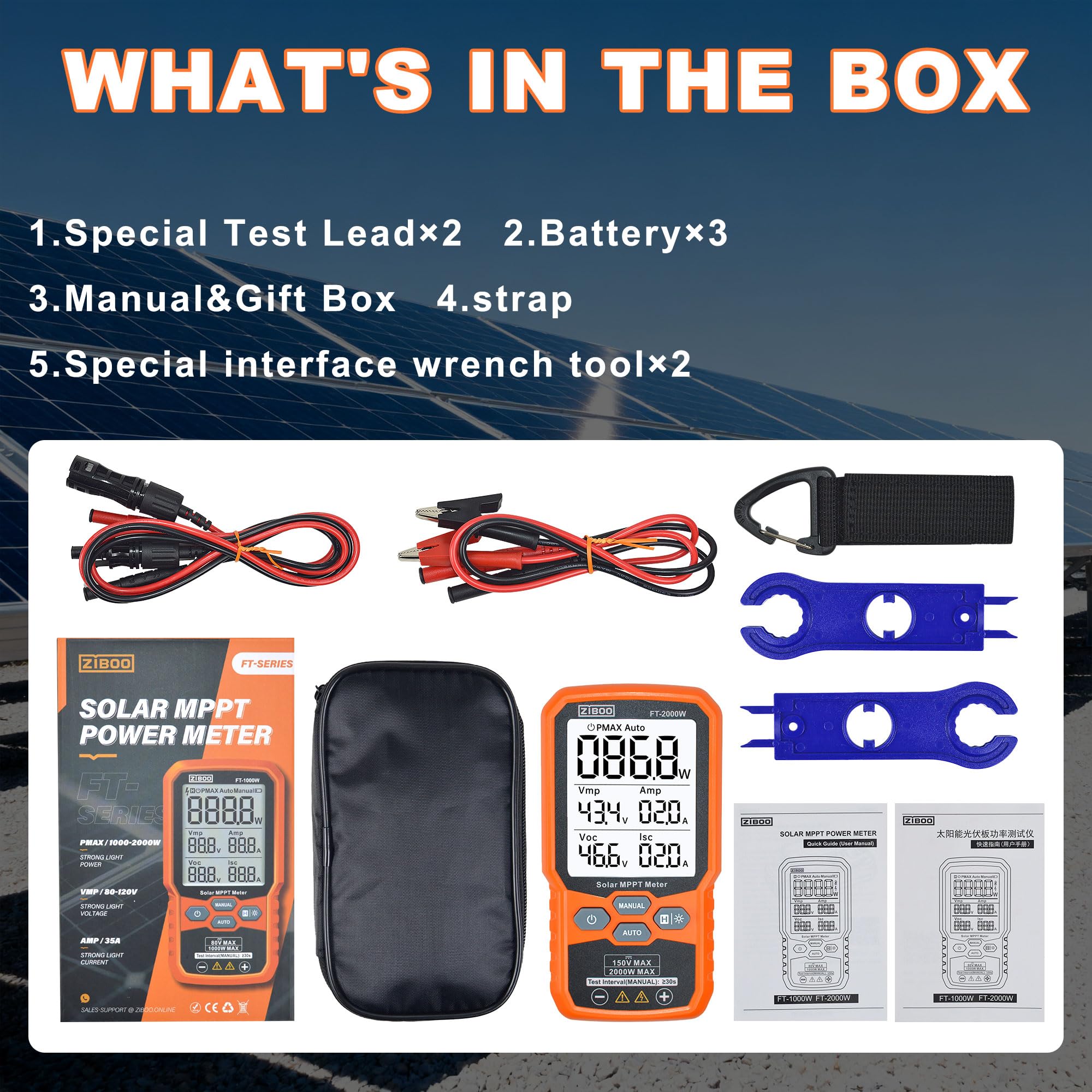 ZIBOO FT-2000W rugged field-ready design for outdoor testing.
