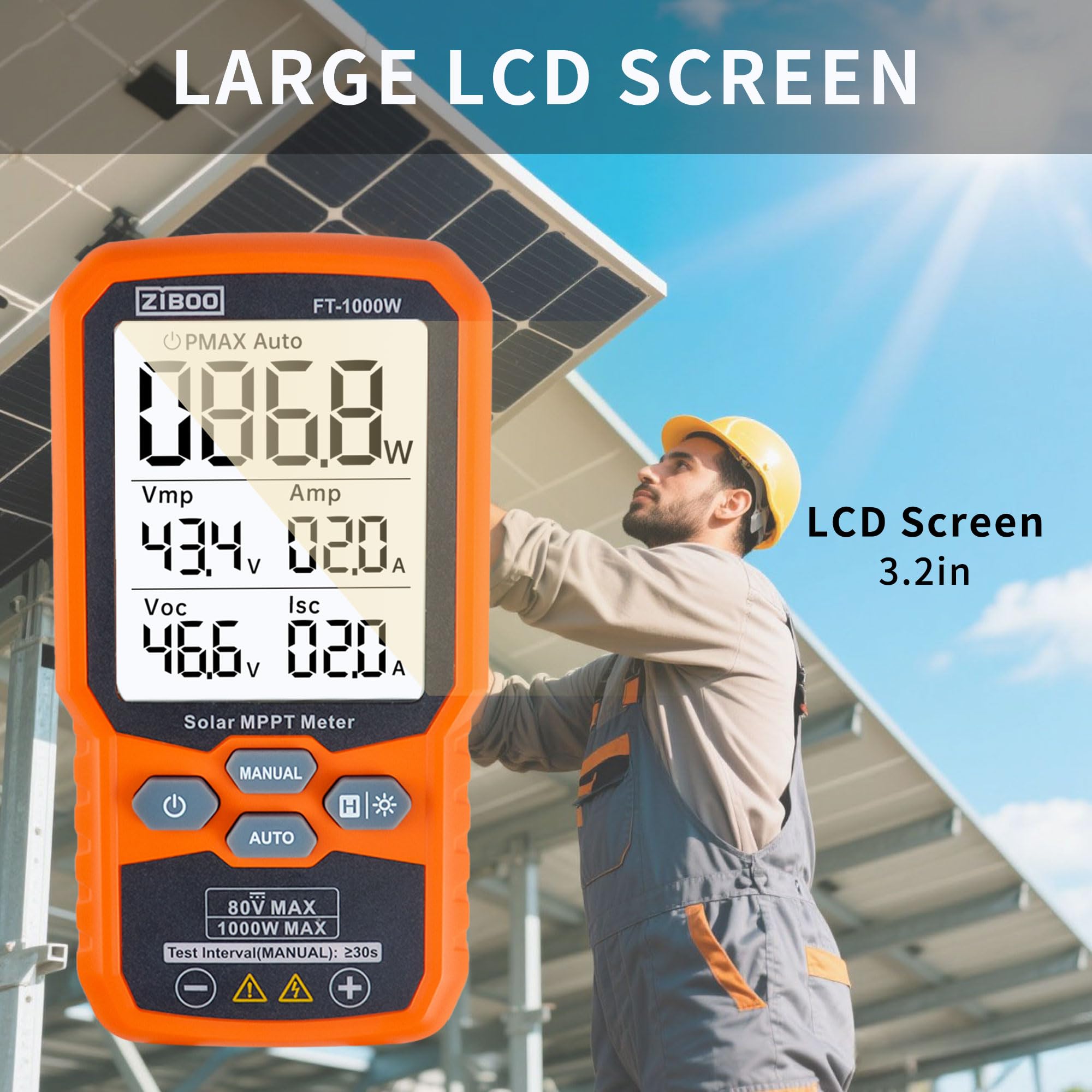 ZIBOO FT-1000W ip54-durability resists dust and water in outdoor installs.
