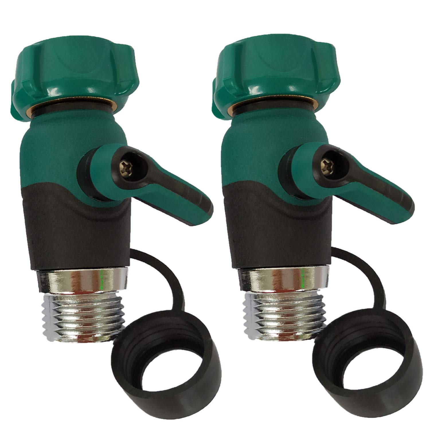 Zifoudvs garden hose shut-off valve 1-way closeup for precise water control.