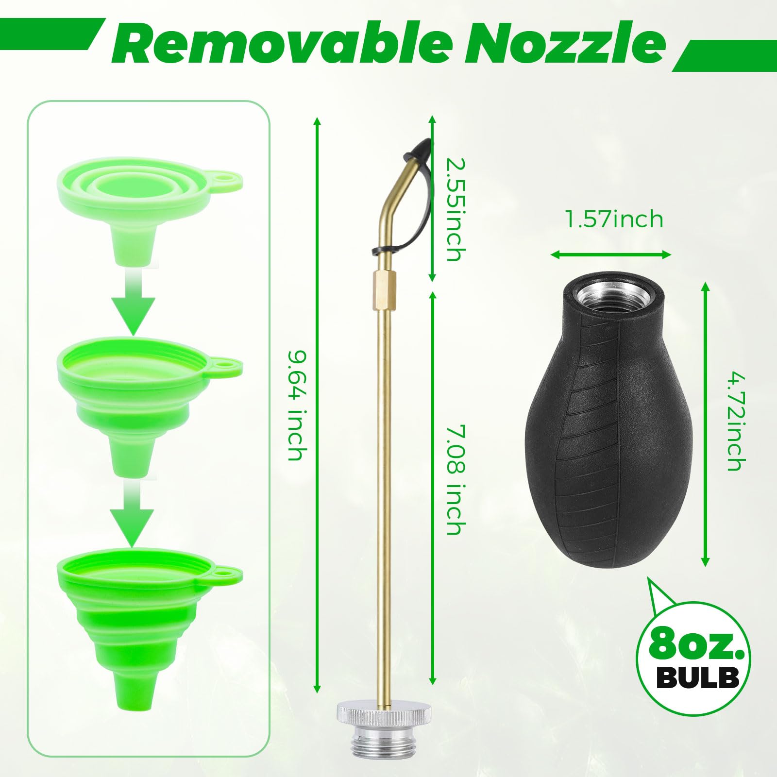 Zihvfzu extended brass sprayer reaches high corners for accurate dusting