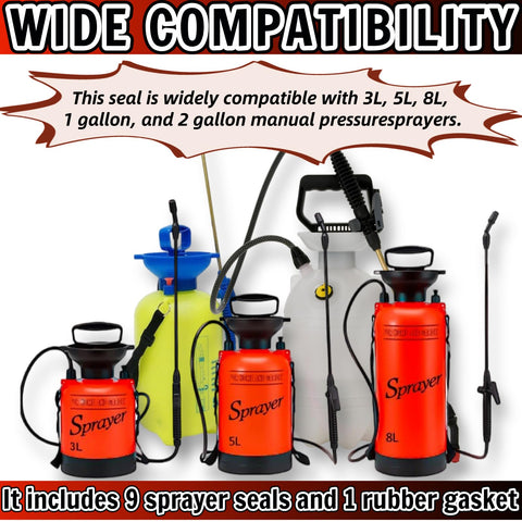 Zijipjy sprayer pump seal close-up shows durable rubber material.