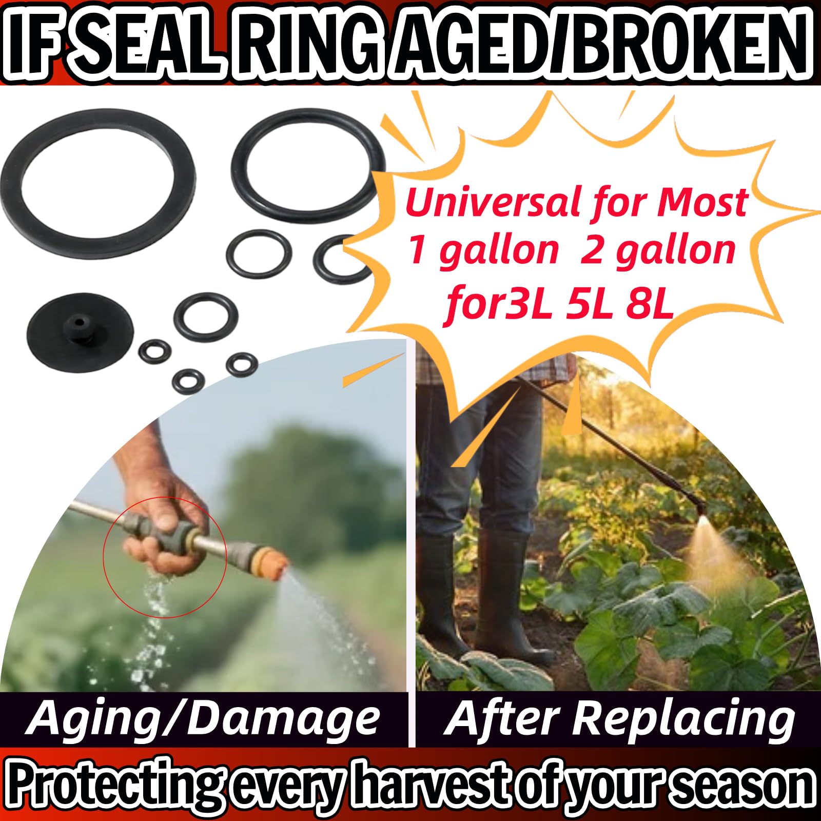 Zijipjy 10-pack in box for garden sprayer replacements.
