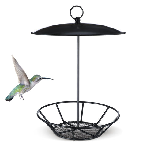 Ziliny outdoor cylinder bird feeder with metal construction for durable year‑round feeding