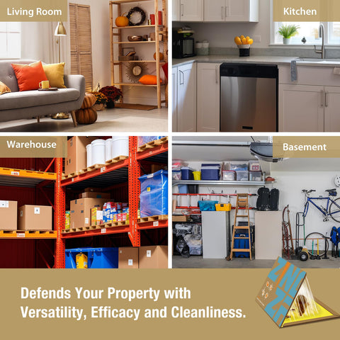 Extra-heavy fiber design increases durability of ZingZap glue boards.
