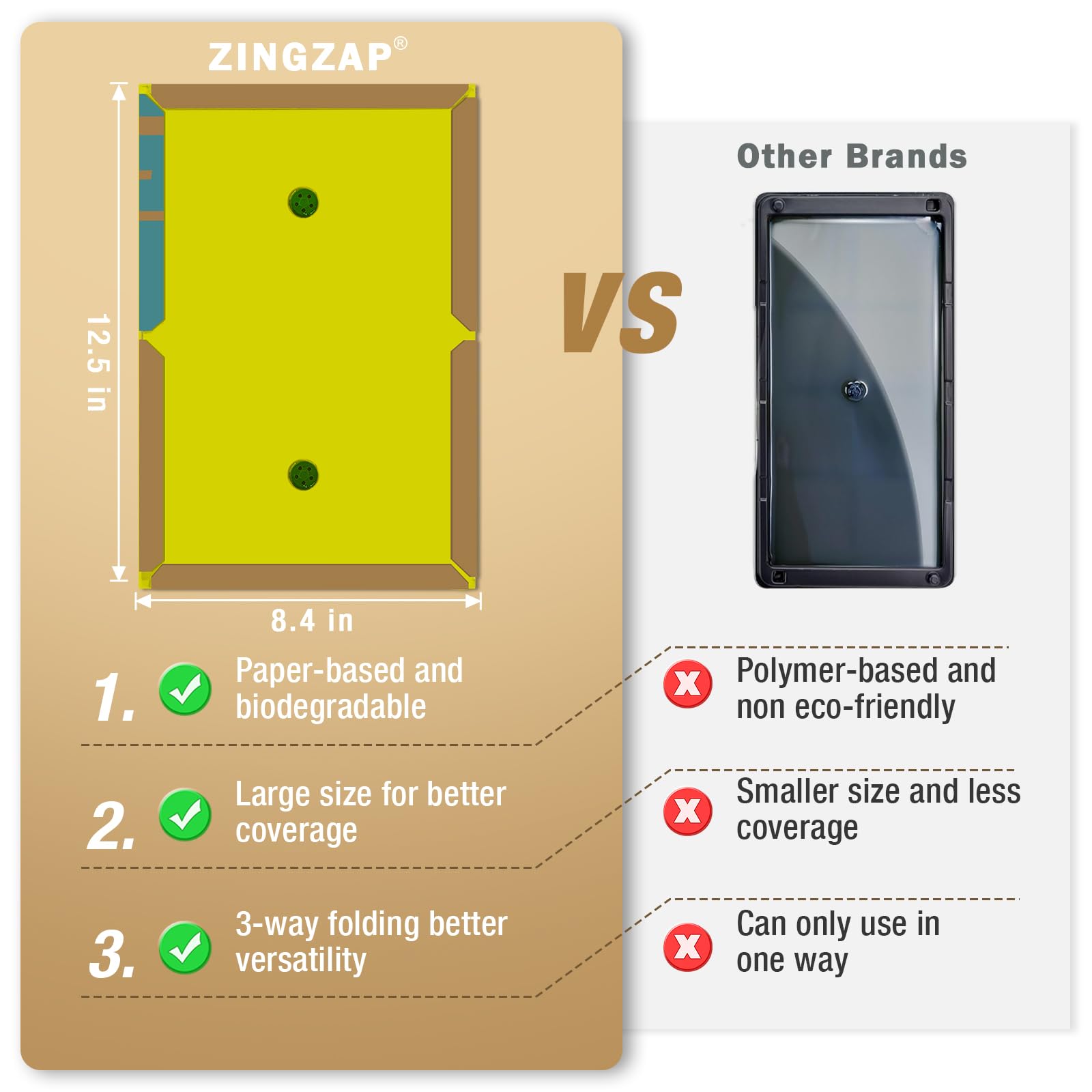 ZingZap captures mice and rats with glue boards for quick results.