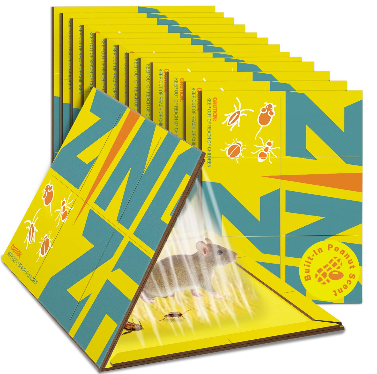 ZingZap sticky trap close-up highlights ultra-strong adhesive for reliable captures.