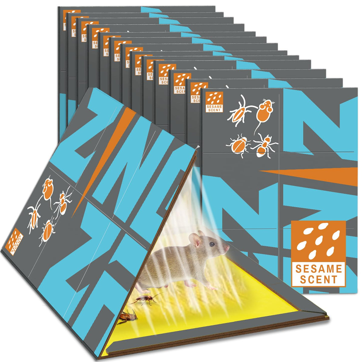 ZingZap sticky glue boards packaged for ready indoor use and quick control.