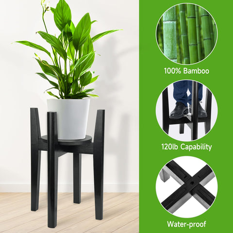 ZIOZERTT adjustable stand fits 8 to 12 inch planters for versatile displays.