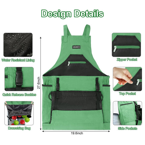 ZIOZERTT waterproof liner keeps clothes clean and dry while tending soil or watering.