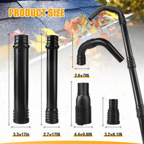Zipcase complete gutter cleaning kit includes nozzle, wands, and accessories.