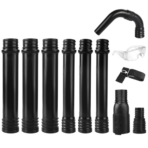 Zipcase gutter cleaning kit with 9.25 ft reach for safe ground cleaning.