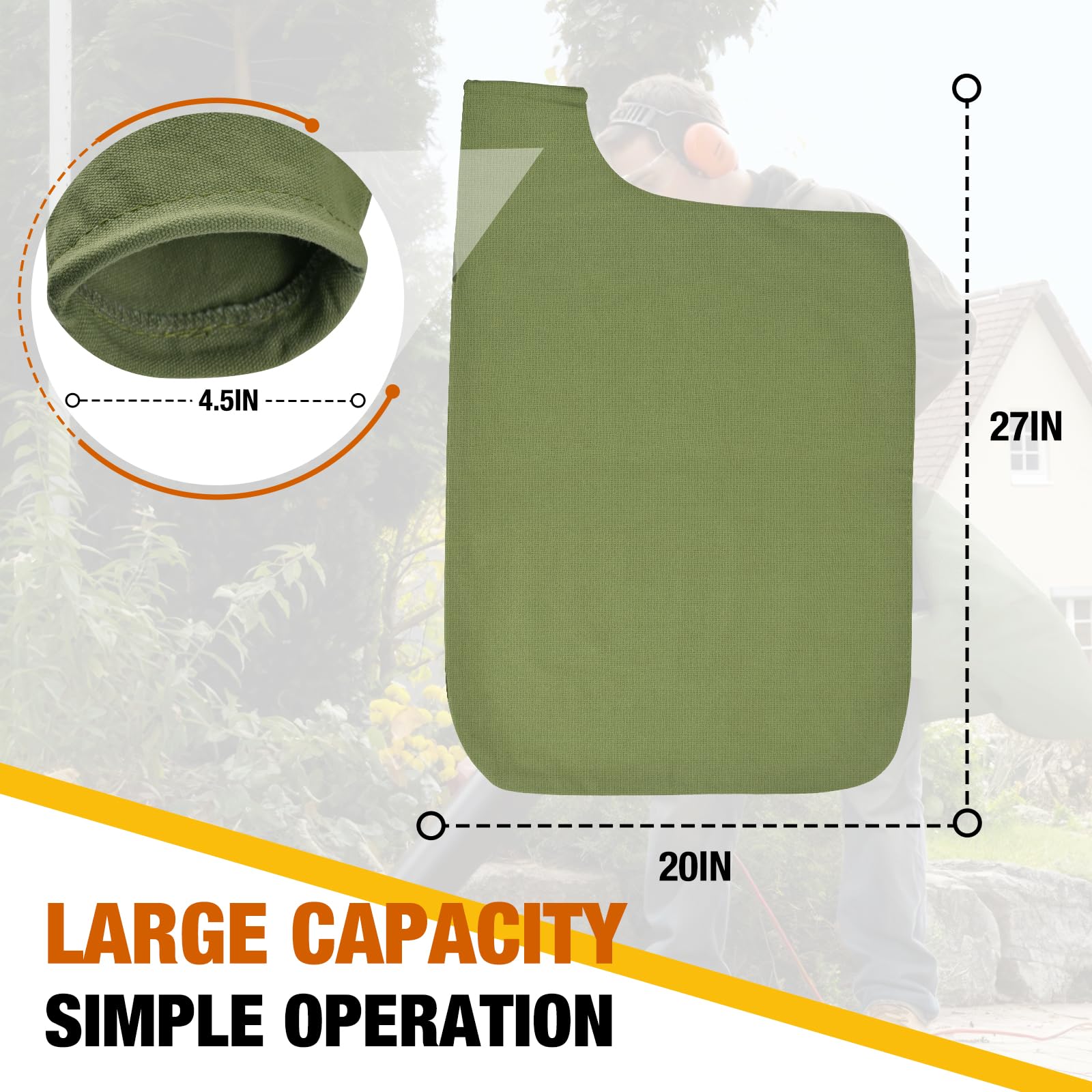 Zipcase zippered bottom dump enables convenient bag emptying.