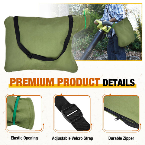 Zipcase bag installs quickly for easy maintenance and storage.