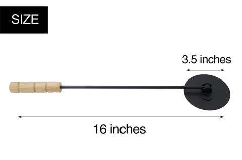 Zipcase Real 3.5-inch snuffer handle with ergonomic wood grip
