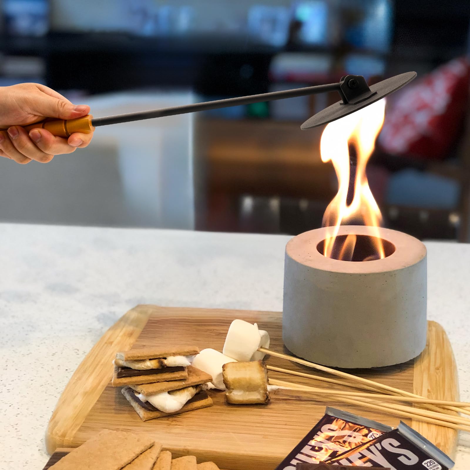 Zipcase Real 3.5-inch snuffer in use for quick flame extinguishing