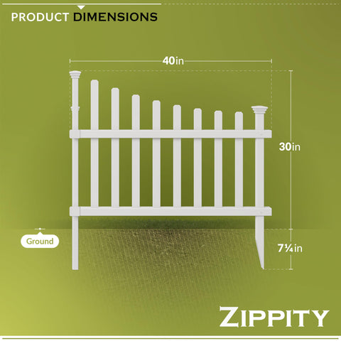 Zippity Ashley easy-clean fencing that rinses clean with a hose