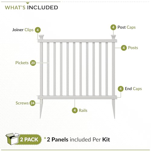 Zippity Baskenridge fence border garden defining flower bed edges