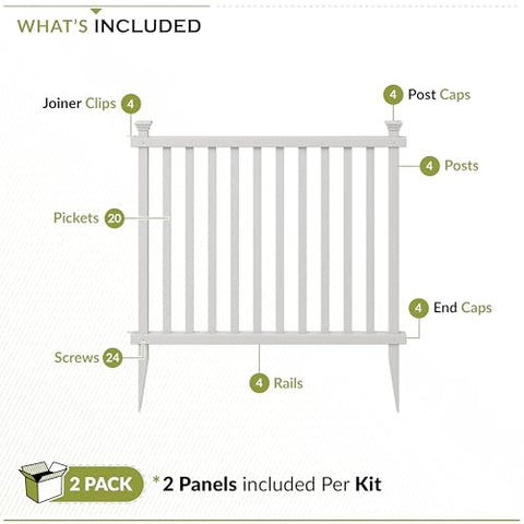 Zippity Baskenridge fence border garden defining flower bed edges