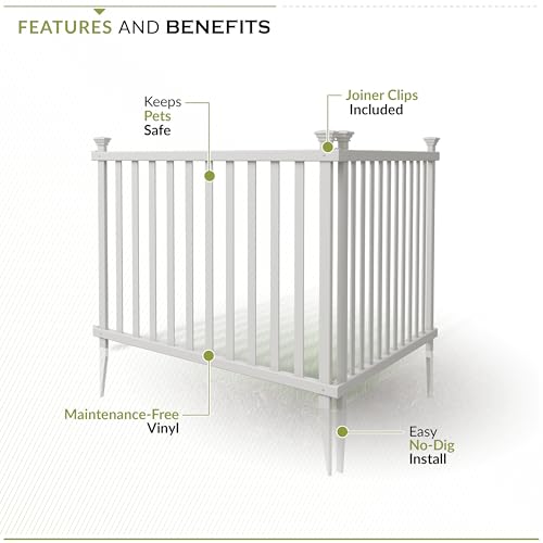 Zippity Baskenridge fence panel dog playpen showing boundary for small to medium dogs