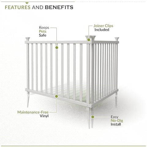 Zippity Baskenridge fence panel dog playpen showing boundary for small to medium dogs