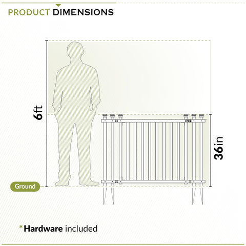 Zippity Baskenridge gate kit open 36 inch demonstration