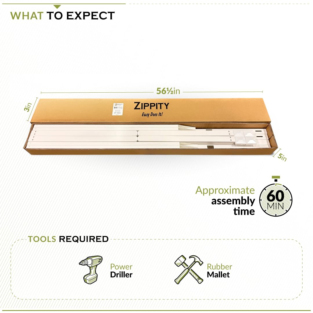 Zippity Madison white vinyl fence adds clean yard aesthetic