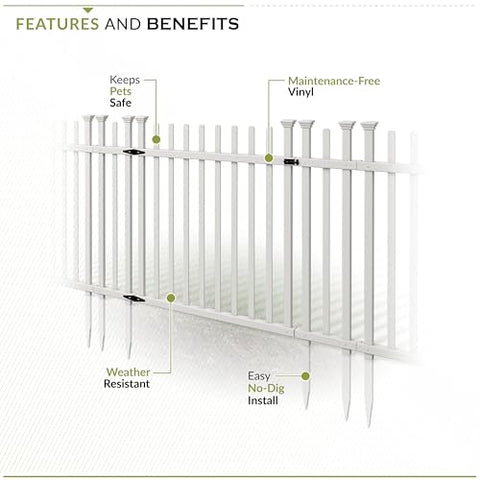 Zippity Burbank gate with dog-eared picket caps enhances curb appeal.