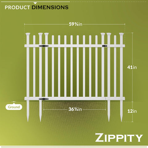 No-dig installation with Zippity Burbank gate kit saves time and effort.