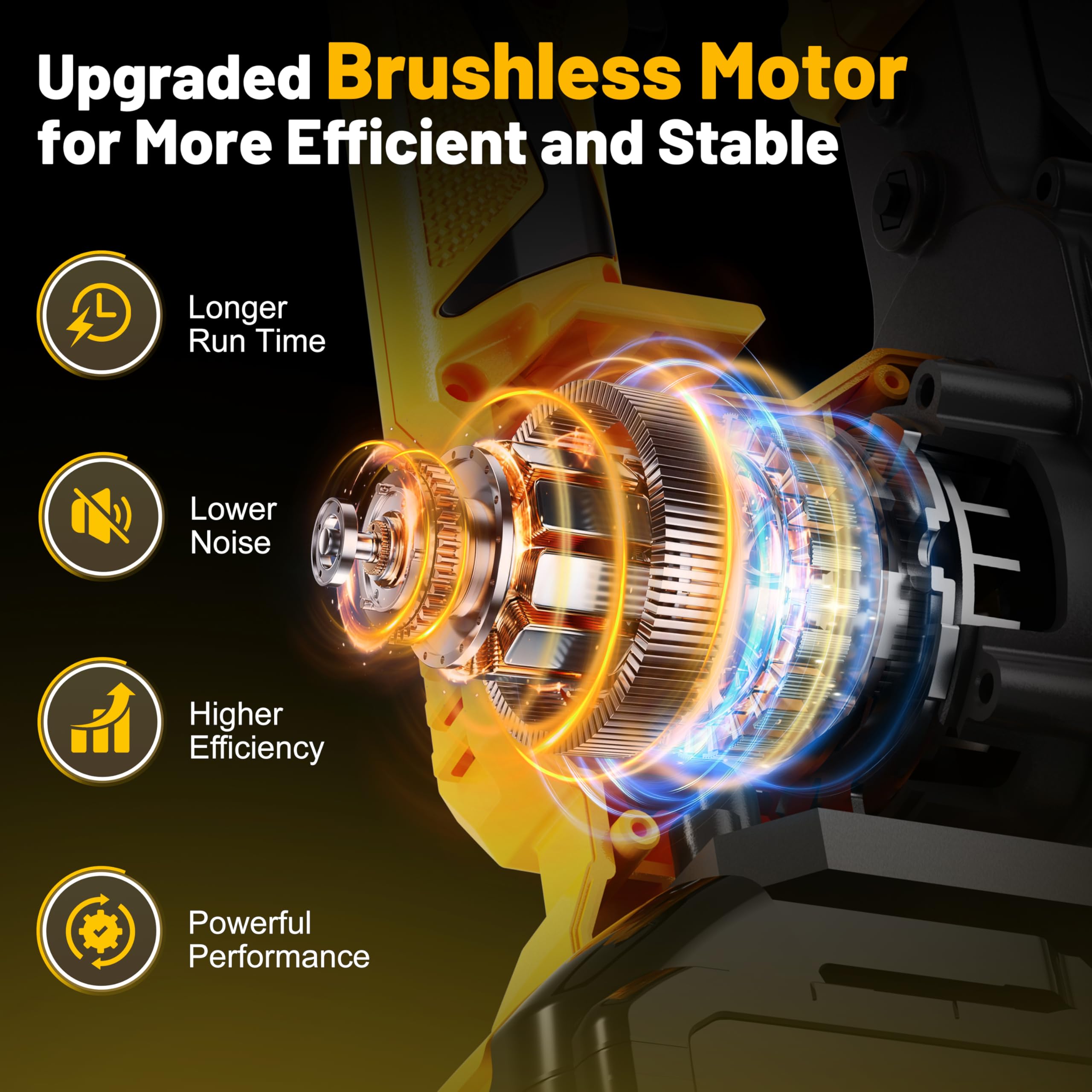 Zitrodge brushless motor delivers smoother cuts with less noise and longer life